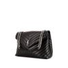 Saint Laurent Loulou bag in black chevron quilted leather - 00pp thumbnail