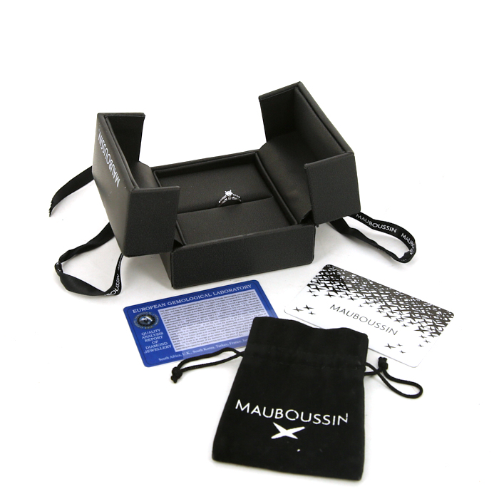 Mauboussin Tu es le sel de ma vie ring in white gold and diamonds - Detail D2