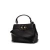 Bulgari Isabella Rossellini shoulder bag in black leather - 00pp thumbnail