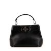 Bulgari Isabella Rossellini shoulder bag in black leather - 360 thumbnail