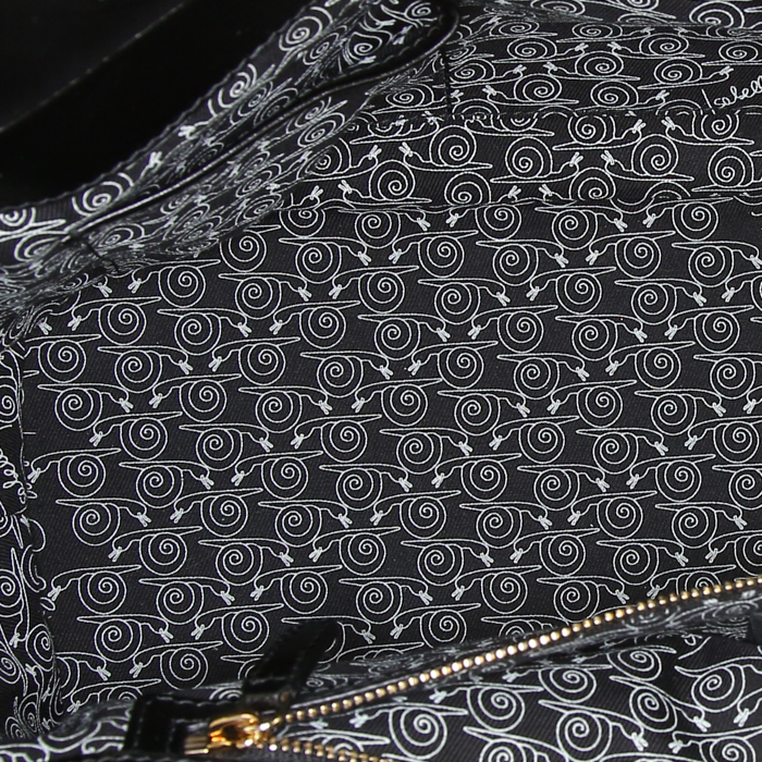 Bulgari Isabella Rossellini shoulder bag in black leather - Detail D3
