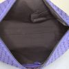 Bottega Veneta Pyramid handbag in purple braided leather - Detail D2 thumbnail