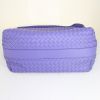 Bottega Veneta Pyramid handbag in purple braided leather - Detail D4 thumbnail