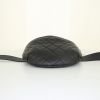 Chanel clutch-belt in black quilted grained leather - Detail D4 thumbnail