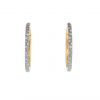 Pomellato Tango hoop earrings in pink gold,  white gold and diamonds - 360 thumbnail