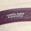 Hermes Garden shopping bag in purple Raisin leather clémence - Detail D3 thumbnail
