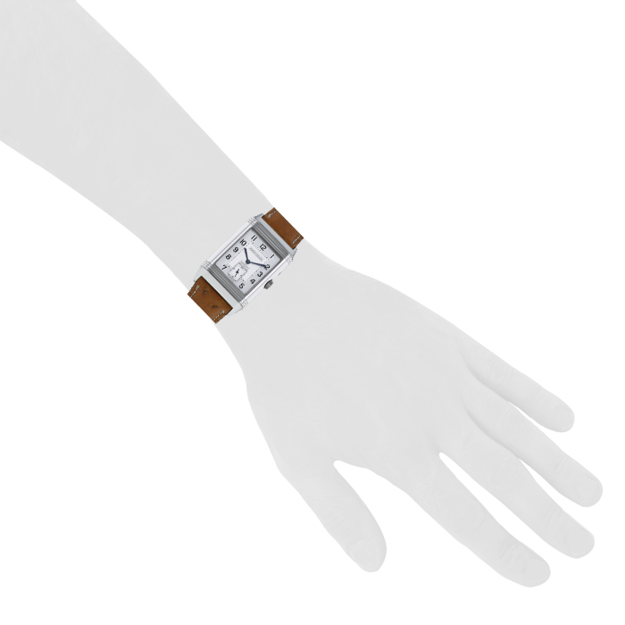 Jaeger-LeCoultre Reverso-Duoface watch in stainless steel Ref: 270854 Circa 2000 - Detail D1