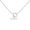 Collana Hermes Chaine d'Ancre modello piccolo in oro bianco - 00pp thumbnail