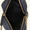 Chanel Camera small shoulder bag in dark blue denim - Detail D2 thumbnail