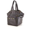 Saint Laurent Downtown small model handbag in mauve glittering leather - 00pp thumbnail
