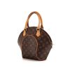 Louis Vuitton Ellipse small model handbag in brown monogram canvas and natural leather - 00pp thumbnail