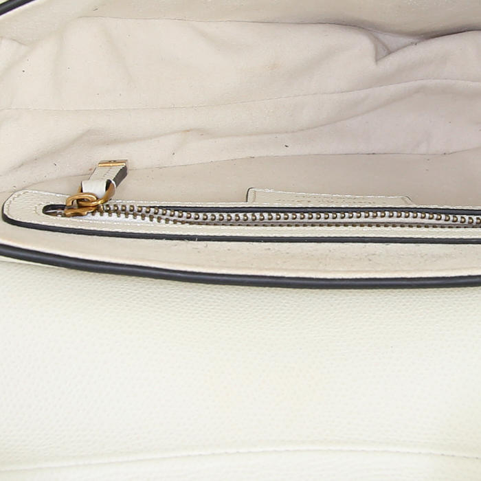 Dior bag in white grained leather - Detail D3