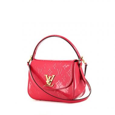Bolso de mano Louis Vuitton Passadena en charol Monogram rosa