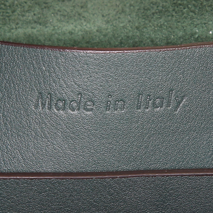Celine Big Bag shoulder bag in green leather - Detail D3
