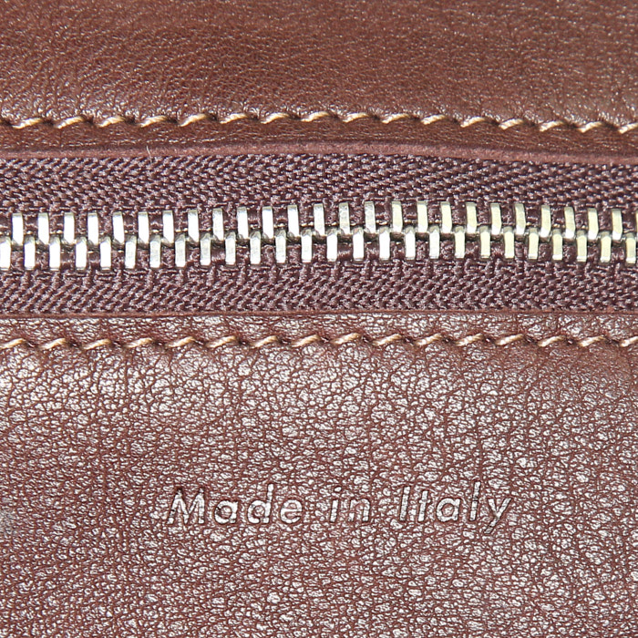 Shopping bag Celine Big Bag modello medio in pelle bordeaux - Detail D3