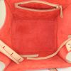 Shopping bag Céline Phantom in pelle beige e profili rossi - Detail D2 thumbnail