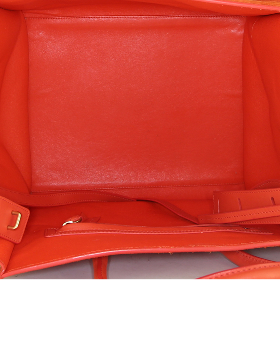 Borsa Céline Phantom in camoscio arancione - Detail D2