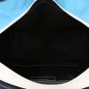 Balenciaga Bazar shopper size L handbag in blue, black and white tricolor leather - Detail D2 thumbnail