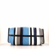 Bolso de mano Balenciaga Bazar shopper talla L en cuero tricolor azul, negro y blanco - Detail D4 thumbnail