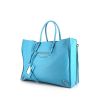 Shopping bag Balenciaga Papier A4 in pelle turchese - 00pp thumbnail