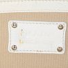 Shopping bag Prada in tela beige e pelle bianco sporco - Detail D3 thumbnail