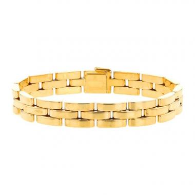 Bracelet articulé Cartier Maillon Panthère en or jaune