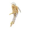 Vintage brooch-pendant in yellow gold,  diamonds and ruby - 00pp thumbnail