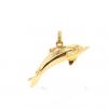 Vintage 1970's "Dolphin" pendant in yellow gold - 360 thumbnail