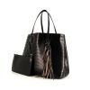 Shopping bag Alaïa Vienne in pelle nera con motivo forato - 00pp thumbnail