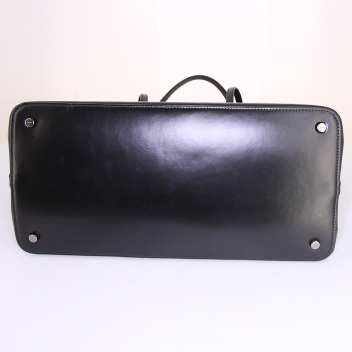 Alaïa Vienne shopping bag in black leather - Detail D4