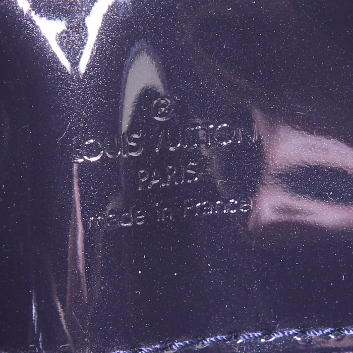 Sac à main Louis Vuitton Melrose Avenue en cuir verni bleu - Detail D3