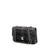 Bolso de mano Chanel Timeless en tweed negro - 00pp thumbnail
