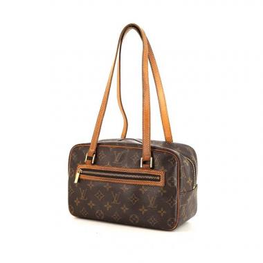Louis Vuitton Cité shoulder bag in brown monogram canvas and natural leather