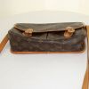 Louis Vuitton Gibecière shoulder bag in brown monogram canvas and natural leather - Detail D4 thumbnail