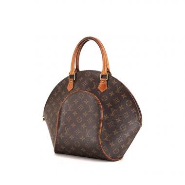 Louis Vuitton Ellipse large model handbag in brown monogram canvas and natural leather