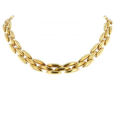 Collana semi-mobile Cartier Gentiane modello piccolo in oro giallo