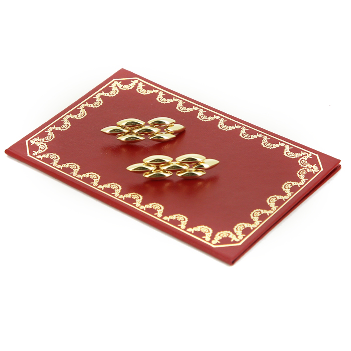 Articulated Cartier Gentiane 1990's pendants earrings in yellow gold - Detail D2