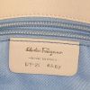 Salvatore Ferragamo Gancini bag worn on the shoulder or carried in the hand in beige leather - Detail D3 thumbnail
