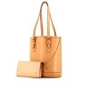 Louis Vuitton Bucket shopping bag in natural leather - 00pp thumbnail
