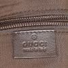 Valigia da cabina Gucci Suprême GG in tela monogram cerata beige e pelle marrone - Detail D3 thumbnail
