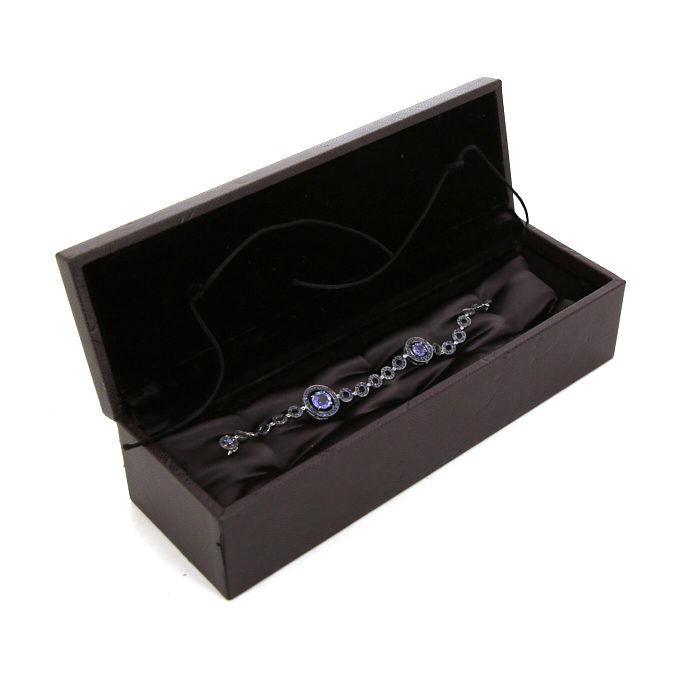 Boucheron bracelet in white gold,  tanzanite and sapphires - Detail D2