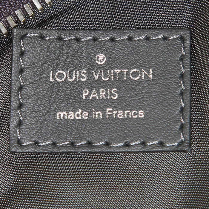 Borsa da viaggio Louis Vuitton Editions Limitées in pelle grigio Graphite - Detail D4