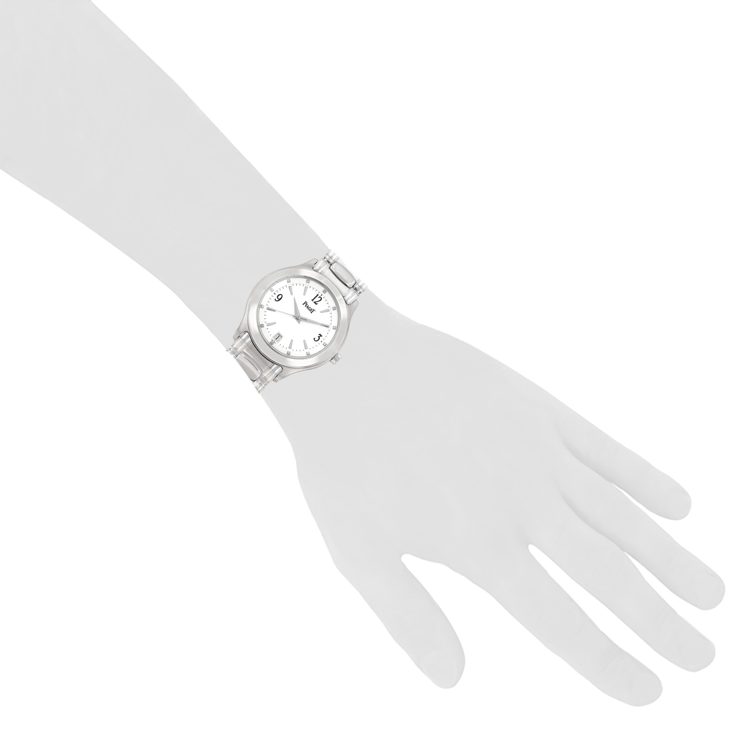 Montre Piaget Citéa en or blanc Vers 1990 - Detail D1