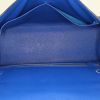 Hermes Kelly 32 cm handbag, 1997, in blue and yellow bicolor grained leather - Detail D3 thumbnail