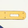 Sac à main Hermes Kelly 32 cm, 1997, en cuir grainé bicolore bleu et jaune - Detail D5 thumbnail