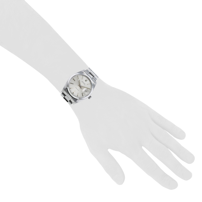 Montre Rolex Oyster Date Precision en acier Ref :  6694 Vers  1980 - Detail D1