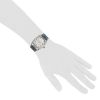 Reloj Rolex Datejust de acero y oro blanco 14k Ref :  1601 Circa  1970 - Detail D1 thumbnail