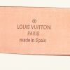 Cintura Louis Vuitton in tela monogram cerata multicolore bianca e pelle naturale - Detail D1 thumbnail