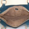 Bolso de mano Cartier Marcello en cuero azul verdoso - Detail D2 thumbnail