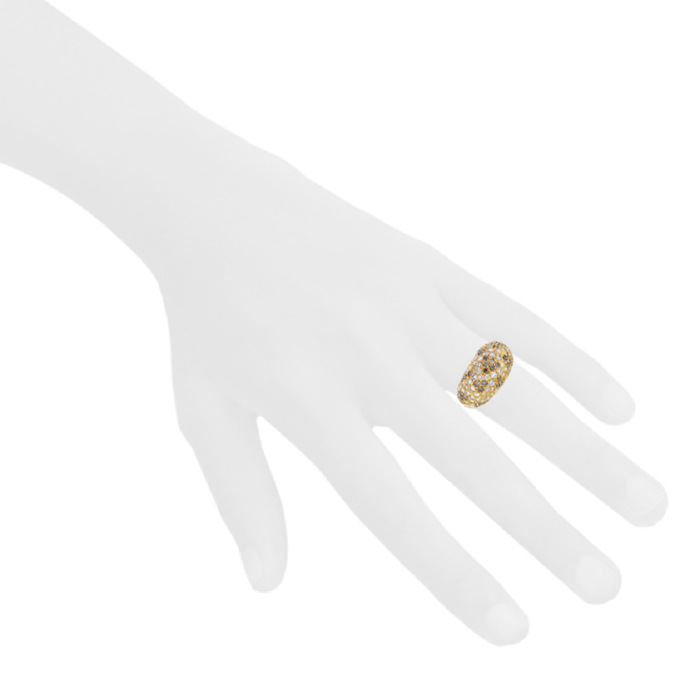 Cartier Sauvage ring in yellow gold, diamonds and diamonds - Detail D1